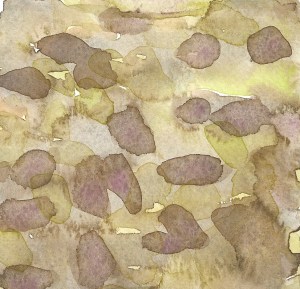 Abstract 24 2014 Water Colour 9.5 x 9.5cms